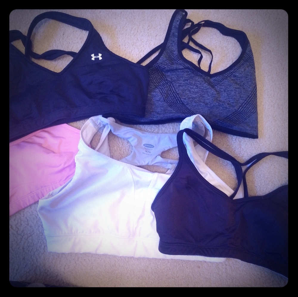 Lot of 5 sports bras XL